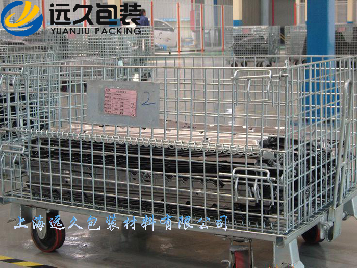 可手推移動(dòng)帶腳輪倉儲(chǔ)籠
